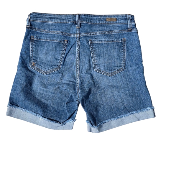 Kut From The Kloth Boyfriend Cuffed Jean Short Size 8 - Picture 2 of 6